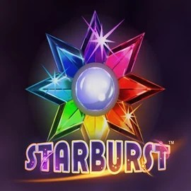 Starburst online game logo by NetEnt on lumicasino-suomi.com